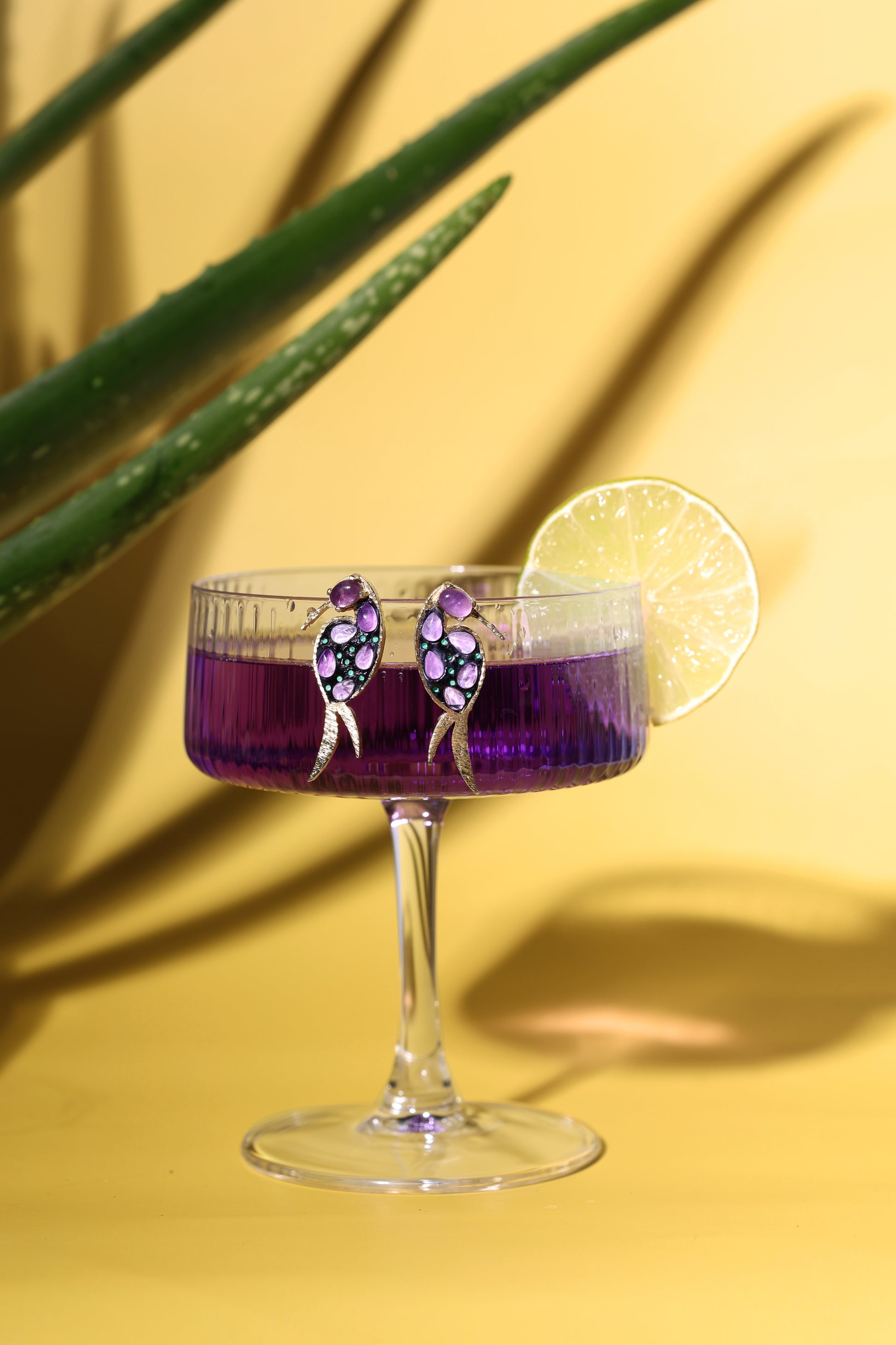 Cercei ametist Hummingbird’s Secret