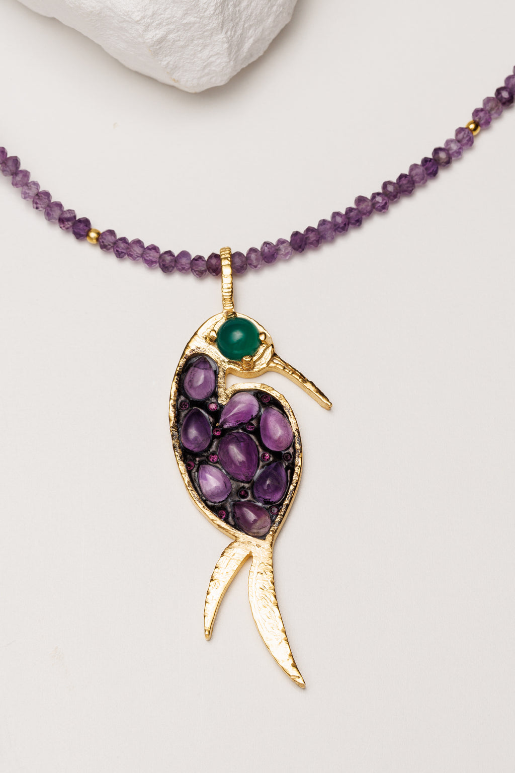 Colier ametist Hummingbird’s Secret