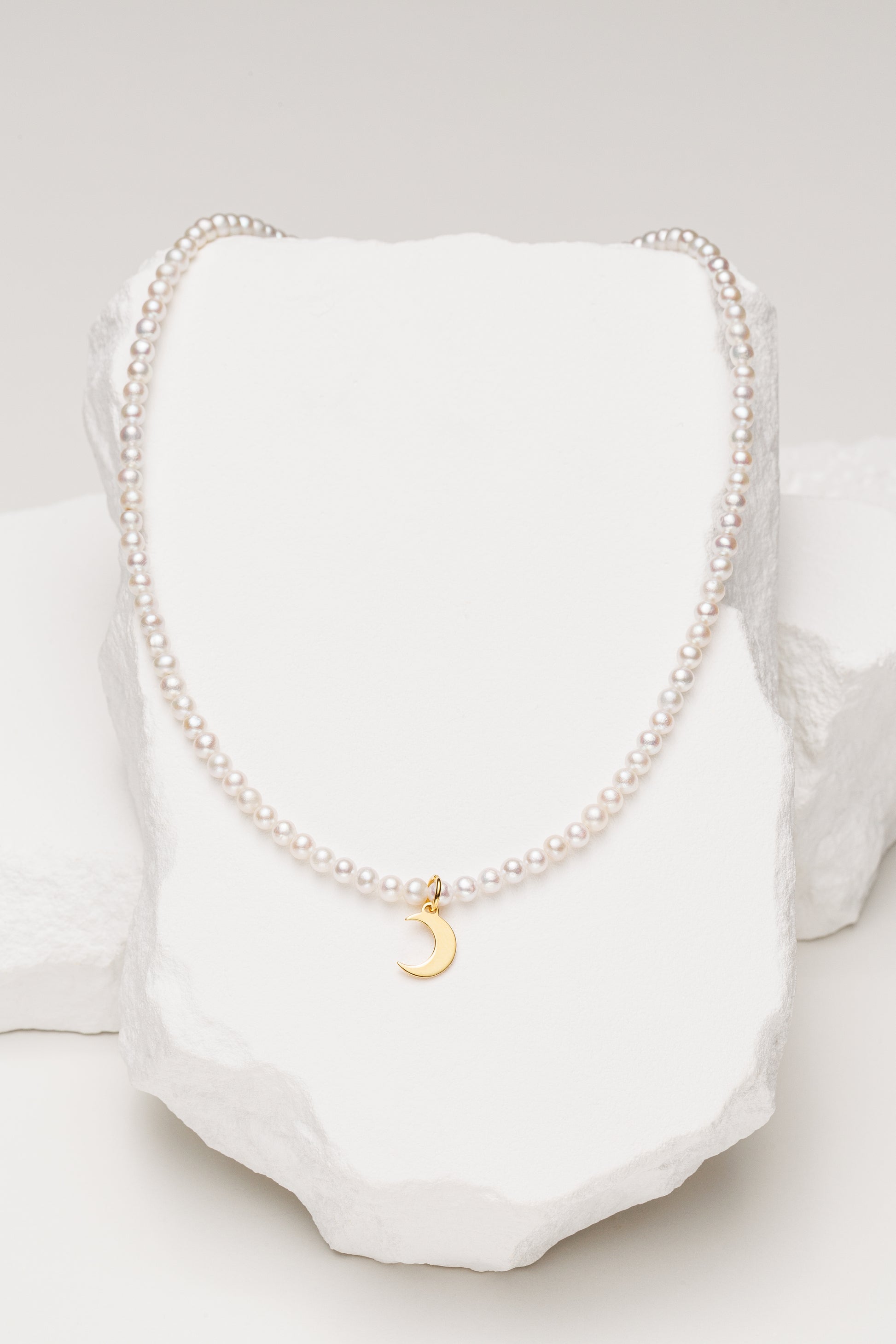 Colier perle naturale Golden Moon