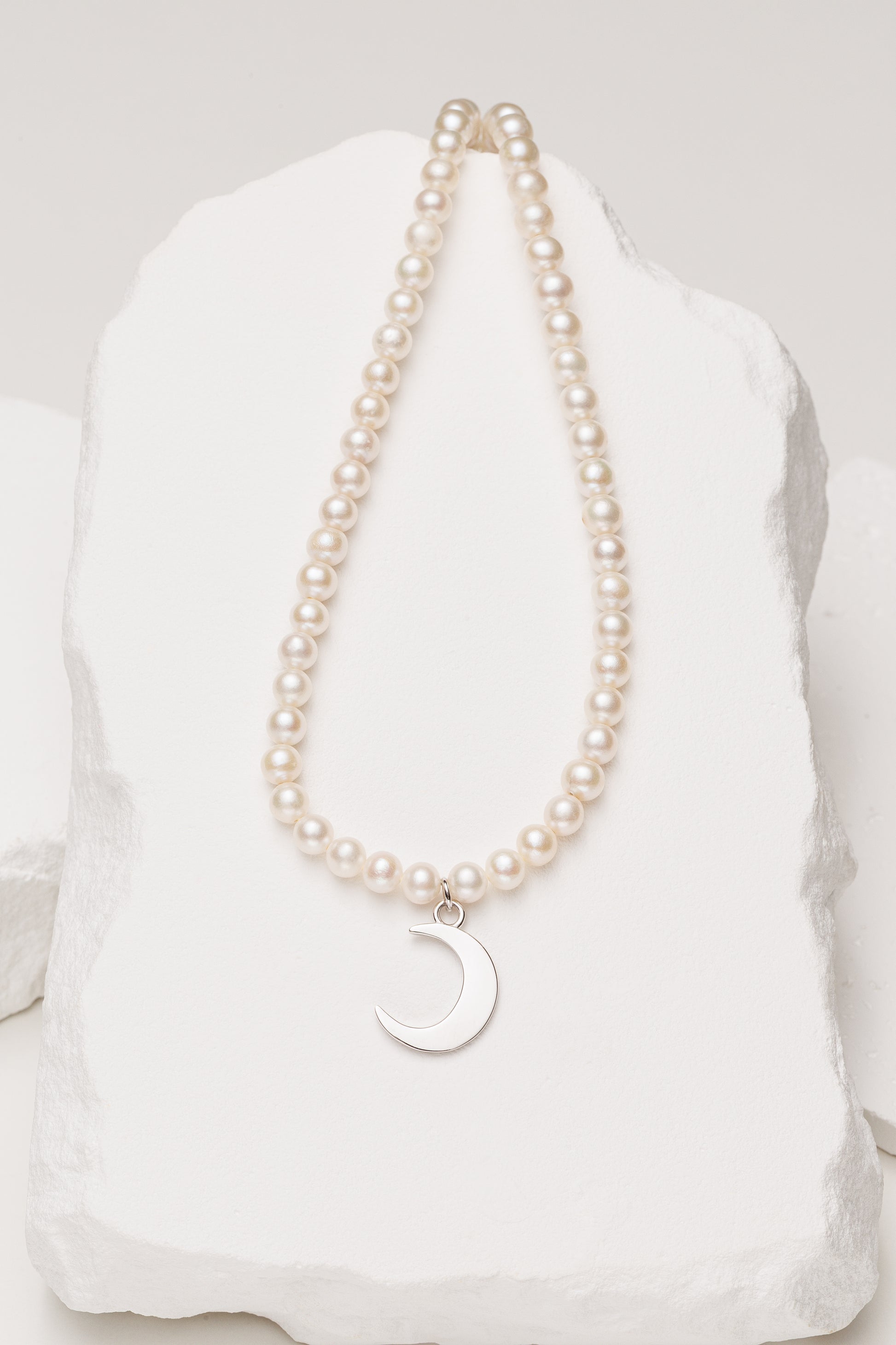 Colier perle naturale Moon Flow