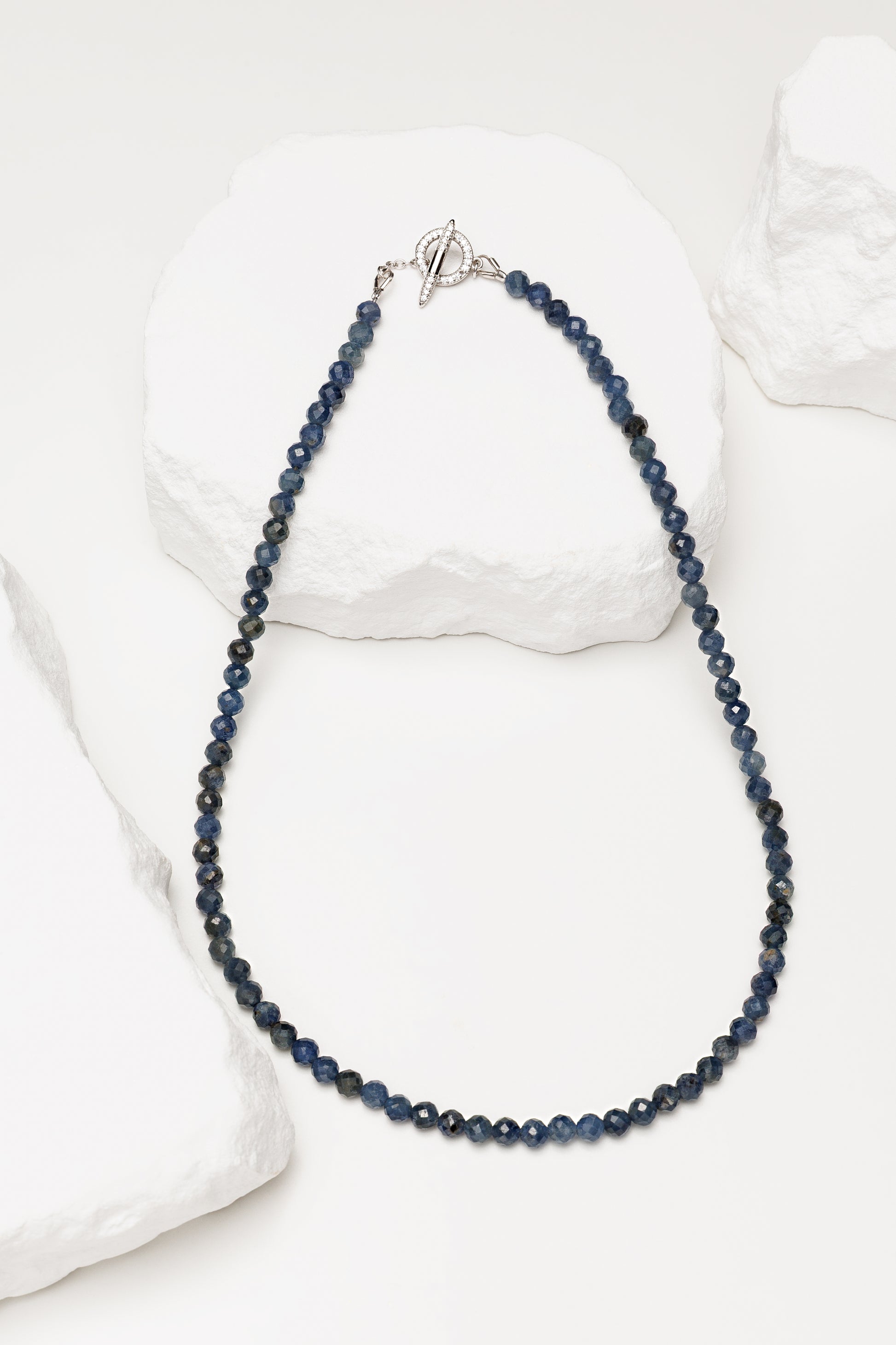 Colier safir natural Midnight Sapphire