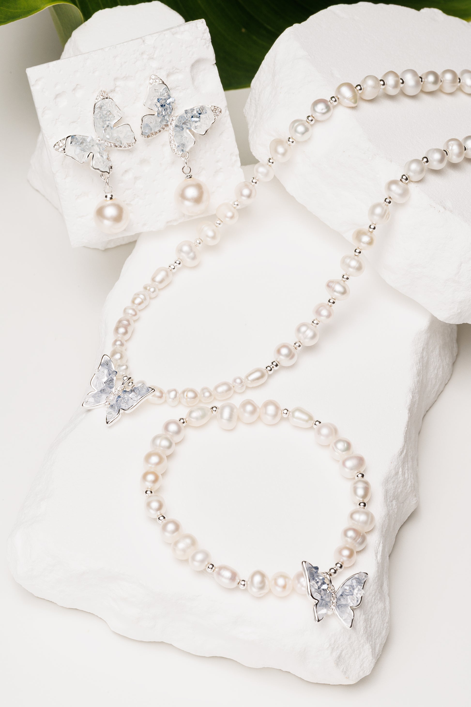 Set perle naturale Butterfly Symphony