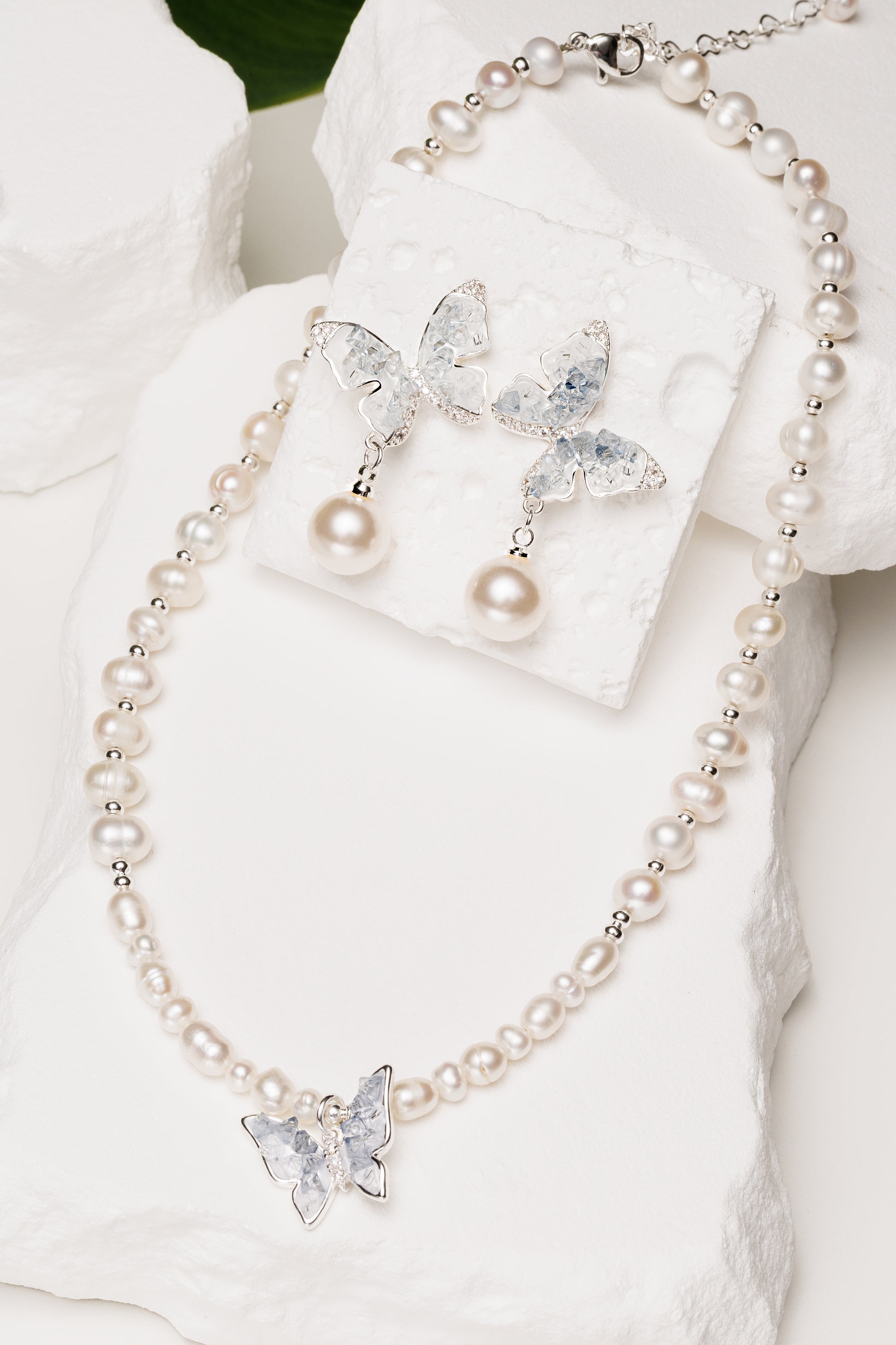Set perle naturale Butterfly Symphony