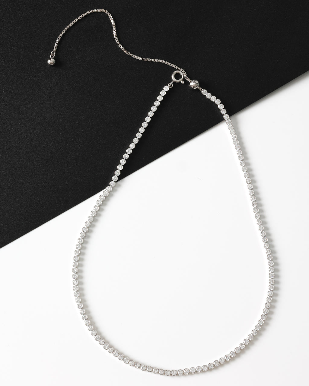 Colier Ajustabil Tennis Zirconiu