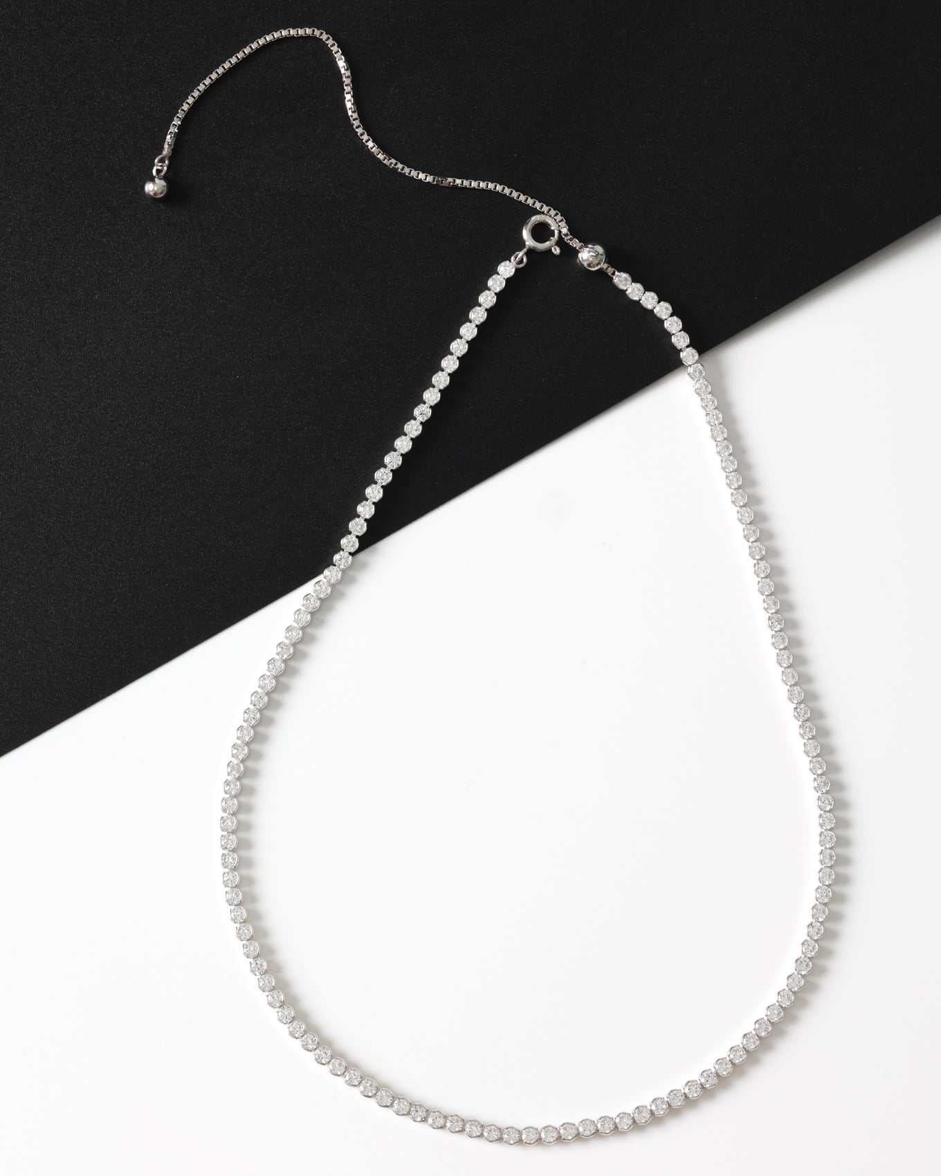 Colier Ajustabil Tennis Zirconiu