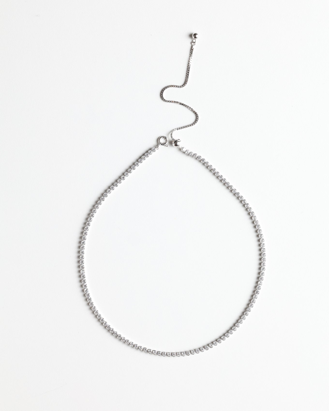 Colier Ajustabil Tennis Zirconiu