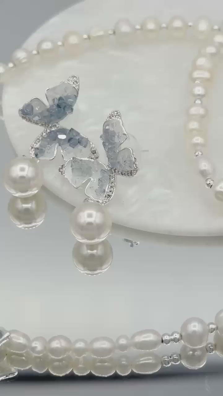 Set perle naturale Butterfly Symphony