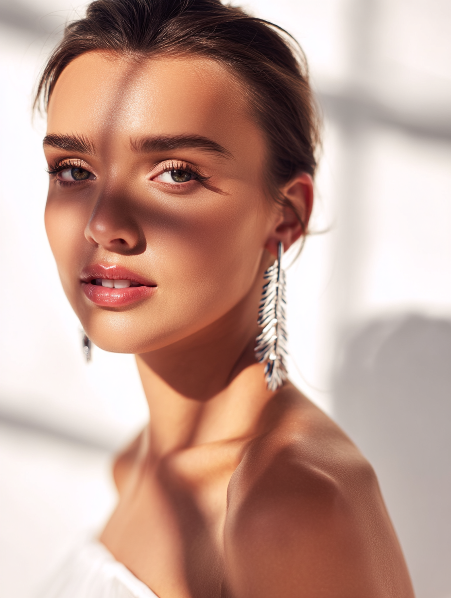 cercei-argint-kinetic-fern